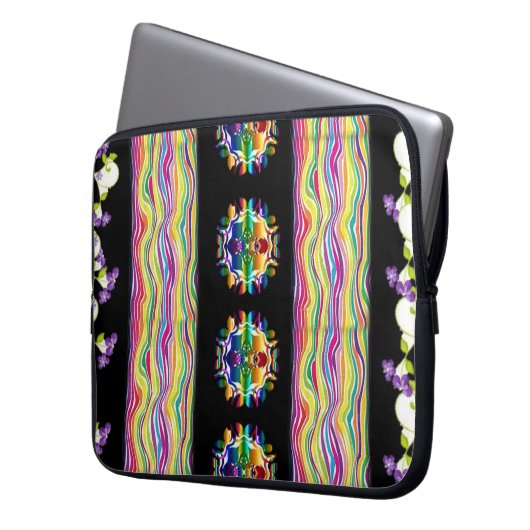 Laptop Sleeve Floral (Vorderseite Links)