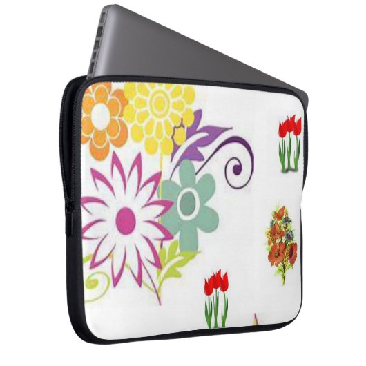 Laptop Sleeve Floral (Vorne Rechts)