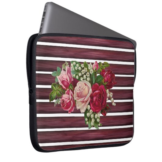 Laptop Sleeve Floral (Vorne Rechts)
