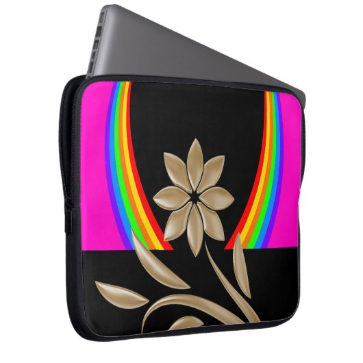 Laptop Sleeve Floral (Vorne Rechts)