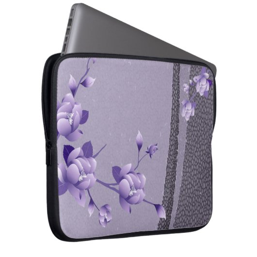 Laptop Sleeve Floral (Vorne Rechts)