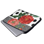 Laptop Sleeve Floral (Vorne Knopf)