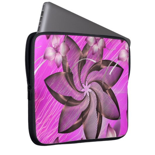 Laptop Sleeve Floral (Vorne Rechts)