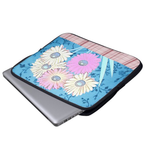 Laptop Sleeve Floral (Vorne Knopf)