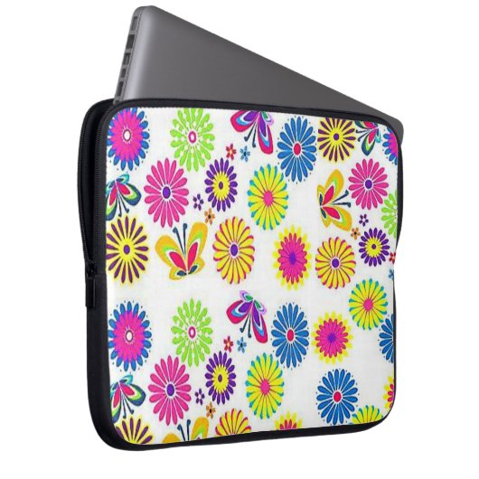 Laptop Sleeve Floral (Vorne Rechts)