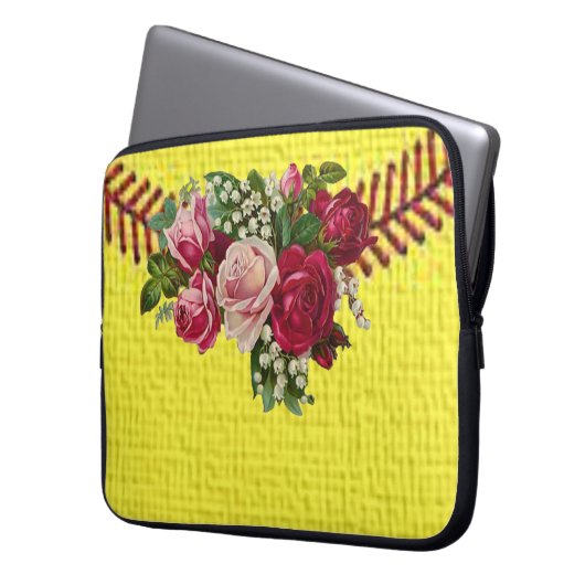Laptop Sleeve Floral (Vorderseite Links)