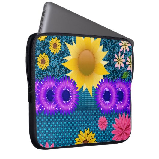 Laptop Sleeve Floral (Vorne Rechts)