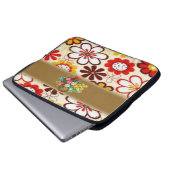 Laptop Sleeve Floral (Vorne Knopf)