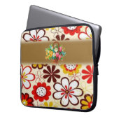 Laptop Sleeve Floral (Vorderseite Links)