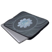 Laptop Sleeve Floral (Vorne Knopf)