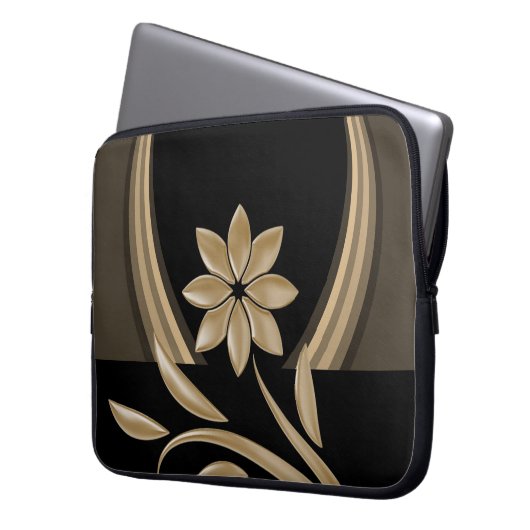 Laptop Sleeve Floral (Vorderseite Links)
