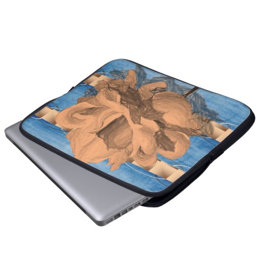 Laptop Sleeve Floral (Vorne Knopf)