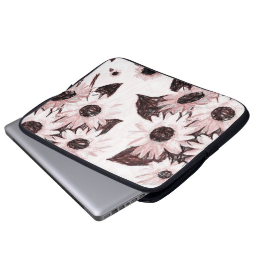 Laptop Sleeve Floral (Vorne Knopf)