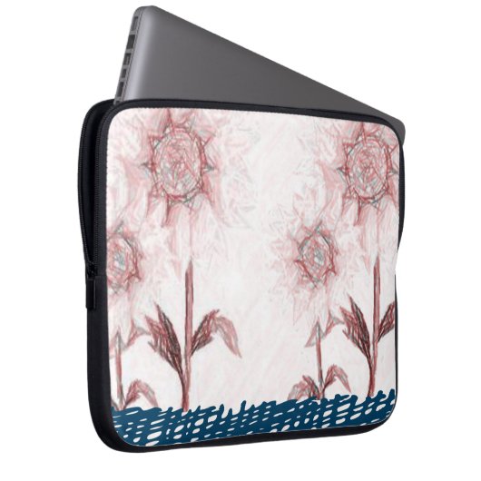Laptop Sleeve Floral (Vorne Rechts)