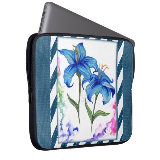 Laptop Sleeve Floral (Vorne Rechts)