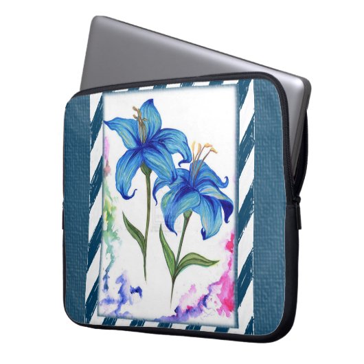 Laptop Sleeve Floral (Vorderseite Links)