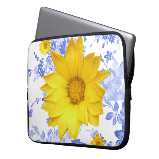 Laptop Sleeve Floral (Vorderseite Links)