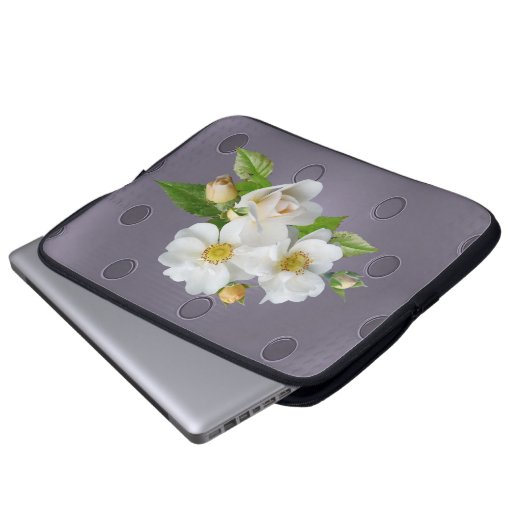 Laptop Sleeve Floral (Vorne Knopf)