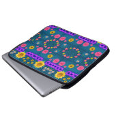 Laptop Sleeve Floral (Vorne Knopf)