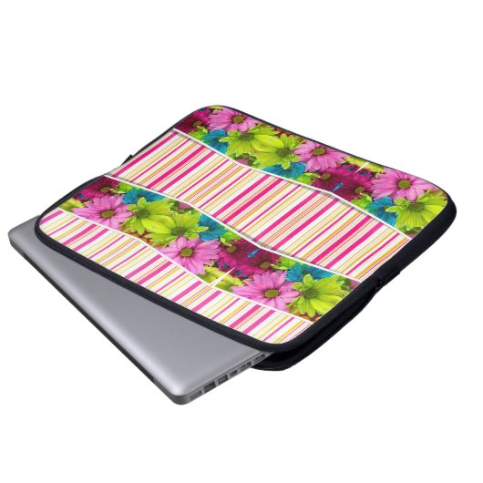 Laptop Sleeve Floral (Vorne Knopf)
