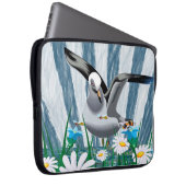 Laptop Sleeve Floral Bird (Vorne Rechts)