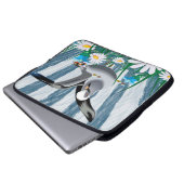 Laptop Sleeve Floral Bird (Vorne Knopf)