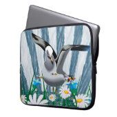 Laptop Sleeve Floral Bird (Vorderseite Links)