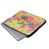 Laptop Sleeve Floral Dinosaurier (Vorne Knopf)