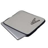 Laptop Sleeve Grau (Vorne Knopf)