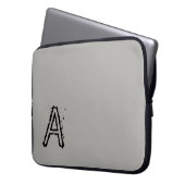Laptop Sleeve Grau (Vorderseite Links)
