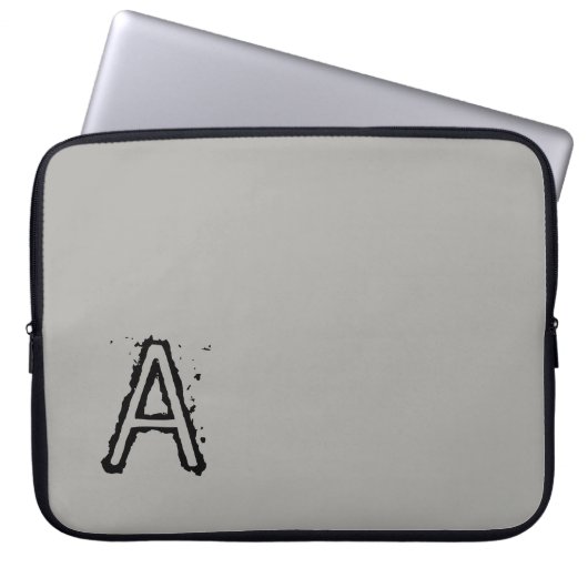 Laptop Sleeve Grau (Vorderseite)
