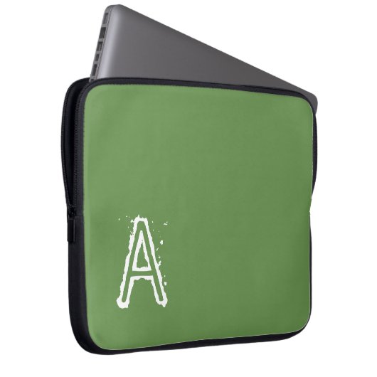 Laptop Sleeve Green (Vorne Rechts)
