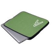 Laptop Sleeve Green (Vorne Knopf)