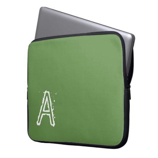 Laptop Sleeve Green (Vorderseite Links)