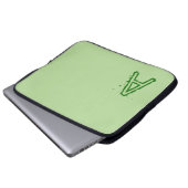 Laptop Sleeve Green (Vorne Knopf)