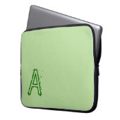 Laptop Sleeve Green (Vorderseite Links)