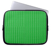 Laptop Sleeve Green Glitzer (Vorderseite)