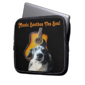 Laptop Sleeve Guitar Dog (Vorderseite Links)