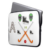 Laptop Sleeve Hockey (Vorderseite Links)