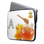 Laptop Sleeve Honey Bee (Vorderseite Links)