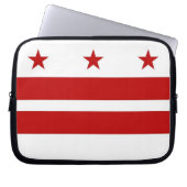 Laptop Sleeve in Washington DC Flag (Vorderseite)