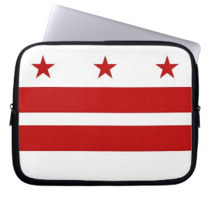 Laptop Sleeve in Washington DC Flag
