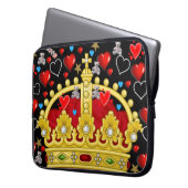 Laptop Sleeve King of Hearts (Vorderseite Links)