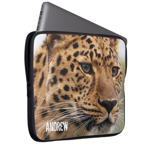 Laptop Sleeve Leopard (Vorne Rechts)