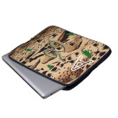 Laptop Sleeve Leopard Schlangen (Vorne Knopf)