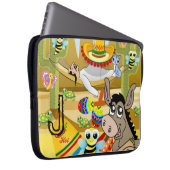 Laptop Sleeve Mexican Man Donkey Bumblebee (Vorne Rechts)