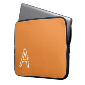Laptop Sleeve Orange (Vorderseite Links)