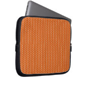 Laptop Sleeve Orange Glitzer (Vorne Rechts)