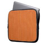 Laptop Sleeve Orange Glitzer (Vorderseite Links)