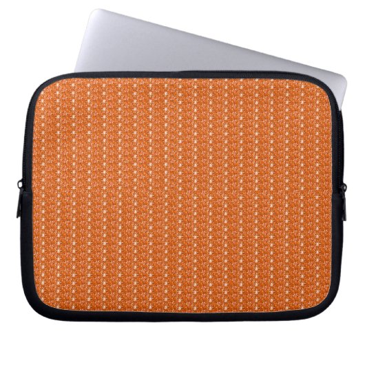 Laptop Sleeve Orange Glitzer (Vorderseite)